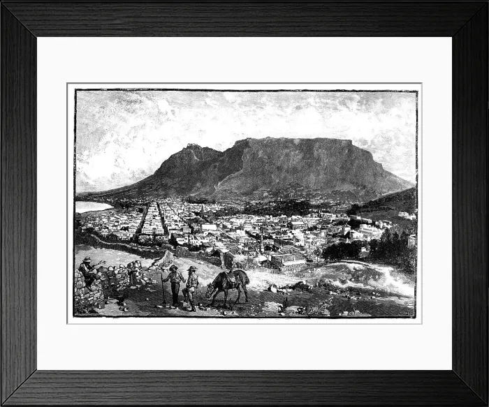 Framed Print : Cape Town, South Africa, c1888 Framed Print : Cape Town, South Africa, c1888