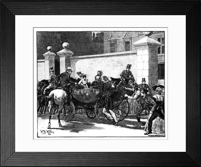 Framed Print : Pates Assault on the Queen, 1850, (c1888). Artist: William Barnes Wollen