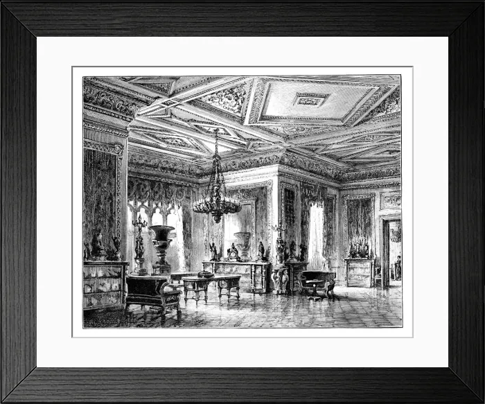 Framed Print : The Green Drawing Room, Windsor Castle, c1888 Framed Print : The Green Drawing Room, Windsor Castle, c1888