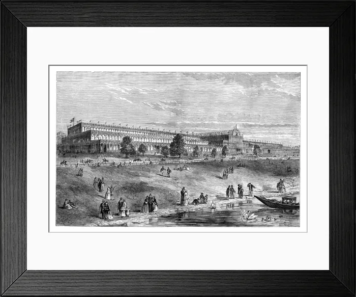 Framed Print : The Great Exhibition, Hyde Park, London, c1851, (1888. ) Framed Print : The Great Exhibition, Hyde Park, London, c1851, (1888. )