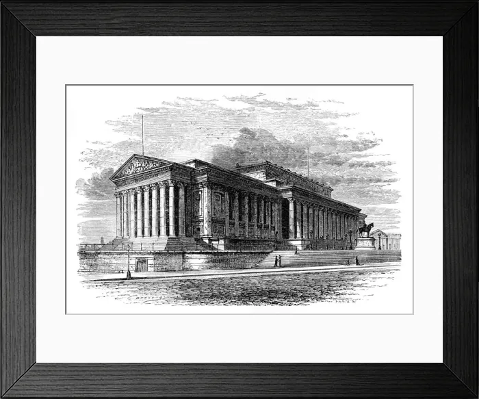 Framed Print : St Georges Hall, Liverpool, c1888. Artist: J White Framed Print : St Georges Hall, Liverpool, c1888. Artist: J White