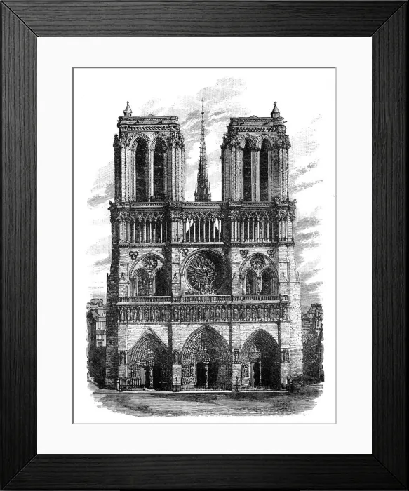 Framed Print : Notre Dame, Paris, c1888 Framed Print : Notre Dame, Paris, c1888