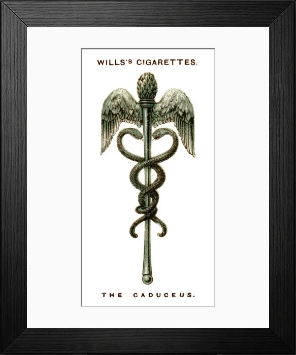 Framed Print : The Caduceus, 1923