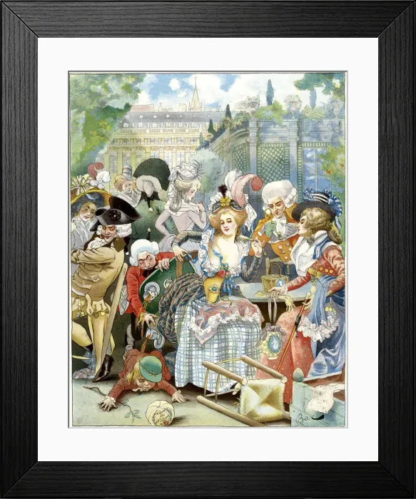 Framed Print : The royal palace, under the convention, 18th century, c1870-1950. Artist: Ferdinand Sigismund Bac Framed Print : The royal palace, under the convention, 18th century, c1870-1950. Artist: Ferdinand Sigismund Bac
