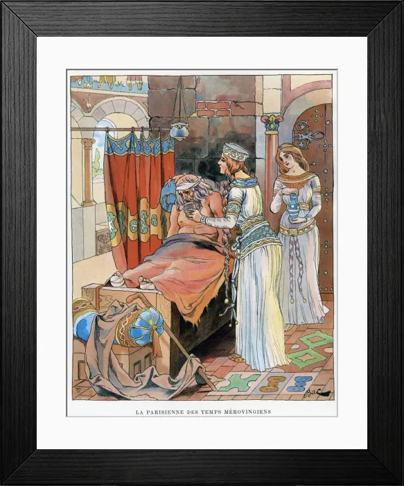 Framed Print : The Parisian Woman during the time of the Merovingians, c5th-8th century AD, c1870-1950. Artist: Ferdinand Sigismund Bac Framed Print : The Parisian Woman during the time of the Merovingians, c5th-8th century AD, c1870-1950. Artist: Ferdinand Sigismund Bac