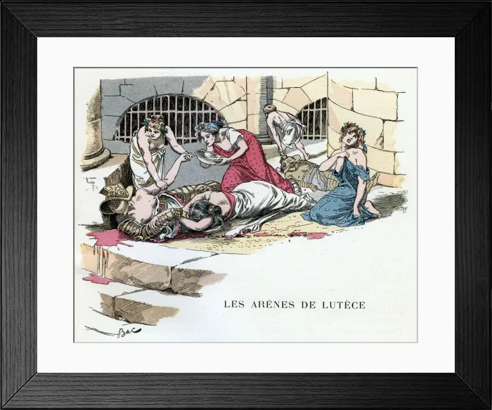 Framed Print : The Arenas of Lutetia, c1870-1950. Artist: Ferdinand Sigismund Bac Framed Print : The Arenas of Lutetia, c1870-1950. Artist: Ferdinand Sigismund Bac
