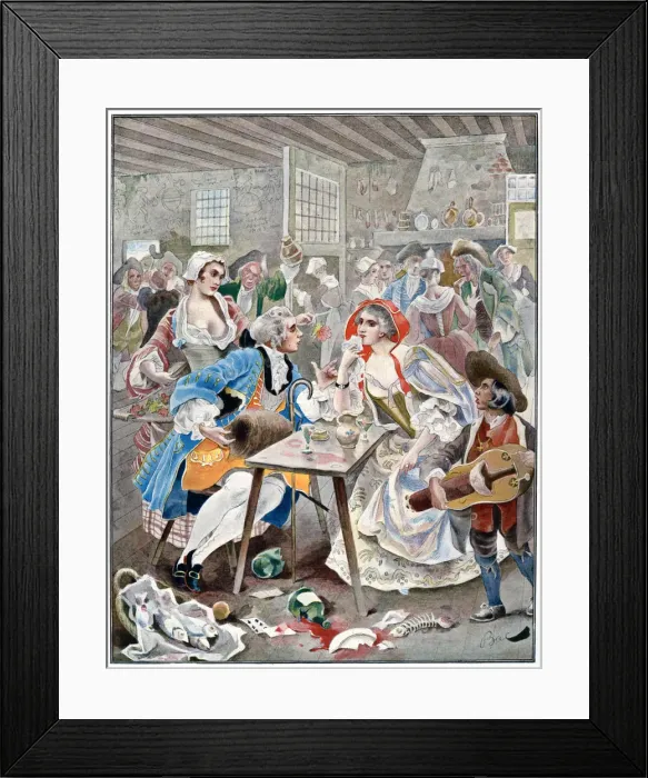 Framed Print : Small Ramponneau, 18th century, c1870-1950. Artist: Ferdinand Sigismund Bac Framed Print : Small Ramponneau, 18th century, c1870-1950. Artist: Ferdinand Sigismund Bac