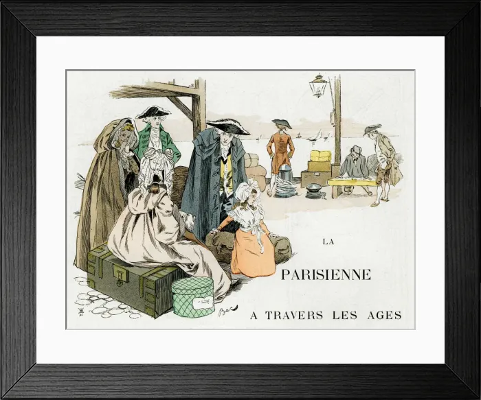 Framed Print : The Parisian Woman Through the Ages, 18th century, c1880-1950. Artist: Ferdinand Sigismund Bac Framed Print : The Parisian Woman Through the Ages, 18th century, c1880-1950. Artist: Ferdinand Sigismund Bac