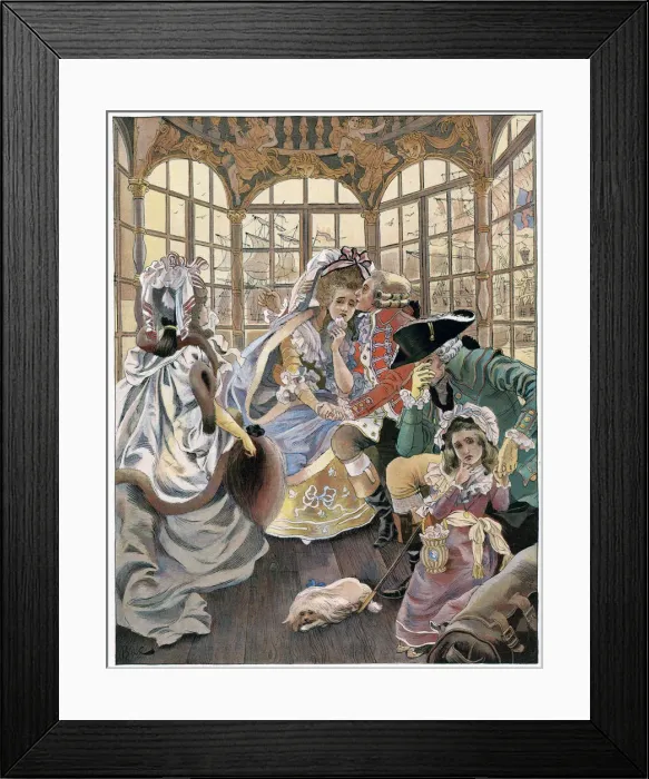 Framed Print : The emigration during the revolution, 18th century, c1880-1950. Artist: Ferdinand Sigismund Bac Framed Print : The emigration during the revolution, 18th century, c1880-1950. Artist: Ferdinand Sigismund Bac