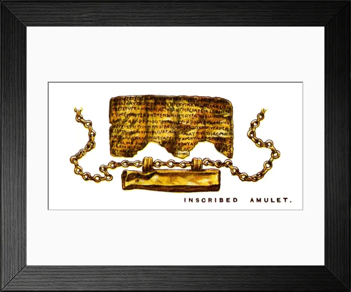 Framed Print : Inscribed Amulet, 1923 Framed Print : Inscribed Amulet, 1923