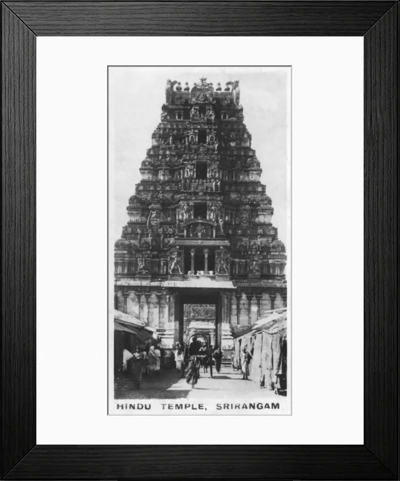 Framed Print : Hindu Temple, Srirangam, India, c1925 Framed Print : Hindu Temple, Srirangam, India, c1925