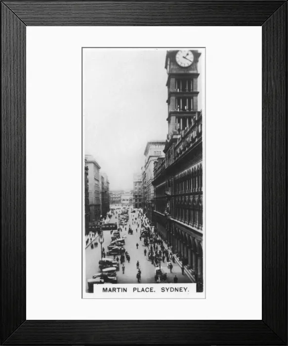 Framed Print : Martin Place, Sydney, 1928 Framed Print : Martin Place, Sydney, 1928