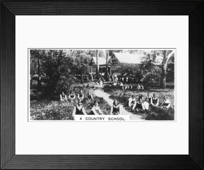 Framed Print : A country school, Australia, 1928 Framed Print : A country school, Australia, 1928