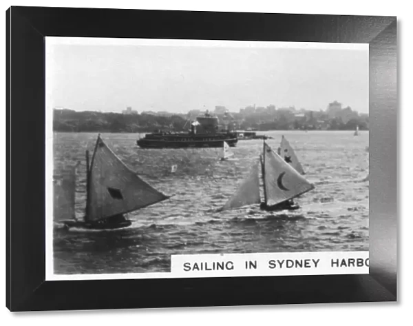Sailing in Sydney Harbour, Australia, 1928