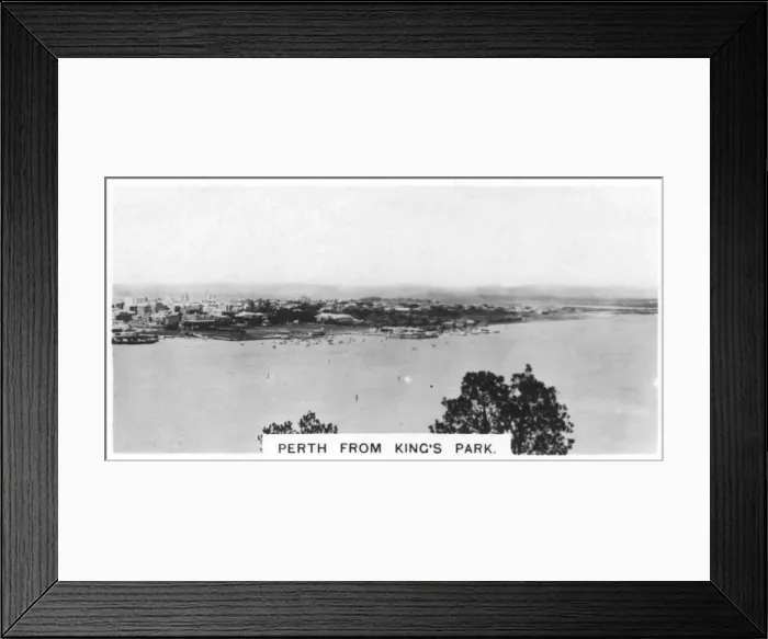 Framed Print : Perth from Kings Park, Western Australia, 1928 Framed Print : Perth from Kings Park, Western Australia, 1928