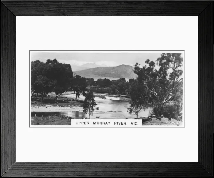 Framed Print : Upper Murray River, Victoria, Australia, 1928 Framed Print : Upper Murray River, Victoria, Australia, 1928