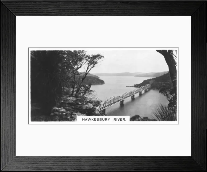 Framed Print : Hawkesbury River, Australia, 1928 Framed Print : Hawkesbury River, Australia, 1928