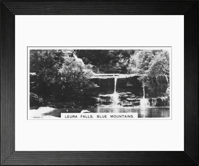 Framed Print : Leura Falls, Blue Mountains, Australia, 1928 Framed Print : Leura Falls, Blue Mountains, Australia, 1928