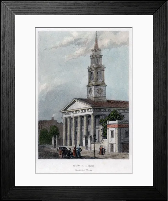 Framed Print : New church, Waterloo Road, London