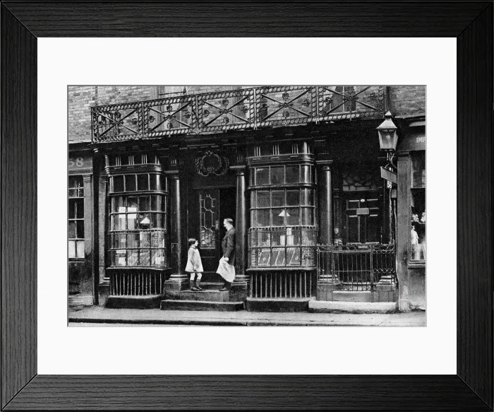 Framed Print : A shop front, Artillery Lane, off Bishopsgate, London, 1926-1927. Artist: McLeish Framed Print : A shop front, Artillery Lane, off Bishopsgate, London, 1926-1927. Artist: McLeish