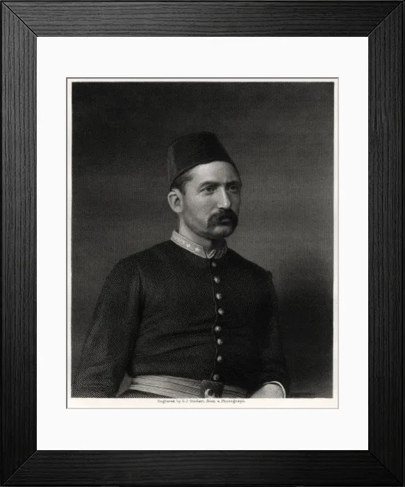 Framed Print : Suleiman Pasha, 19th century. Artist: George J Stodart Framed Print : Suleiman Pasha, 19th century. Artist: George J Stodart