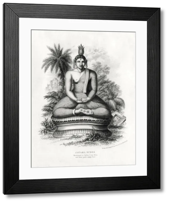 Framed Print : Cotoma Budha, worshipped in Ceylon, Siam, China, 19th century. Artist: Andrew Thom Framed Print : Cotoma Budha, worshipped in Ceylon, Siam, China, 19th century. Artist: Andrew Thom