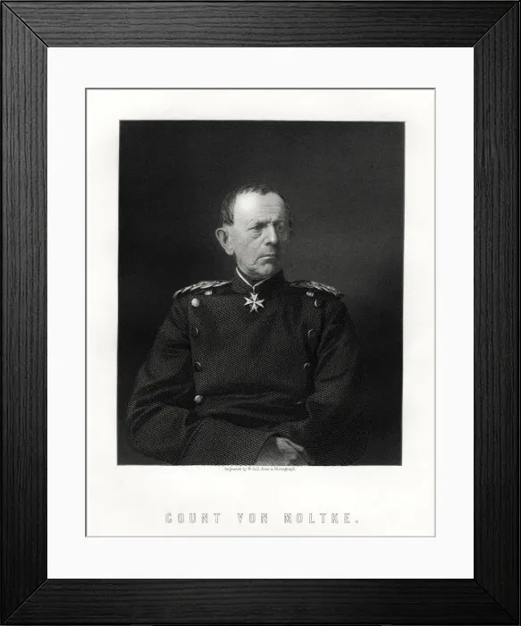 Framed Print : Count von Moltke, (1800-1891), famous German Field Marshal, 19th century. Artist: W Holl Framed Print : Count von Moltke, (1800-1891), famous German Field Marshal, 19th century. Artist: W Holl