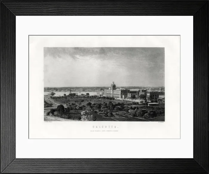 Framed Print : Calcutta, capital of the Indian state of West Bengal, India, 19th century. Artist: R Dawson Framed Print : Calcutta, capital of the Indian state of West Bengal, India, 19th century. Artist: R Dawson