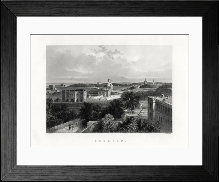 Framed Print : Lucknow, capital city of the state of Uttar Pradesh, India, 19th century. Artist: Edward Paxman Brandard Framed Print : Lucknow, capital city of the state of Uttar Pradesh, India, 19th century. Artist: Edward Paxman Brandard