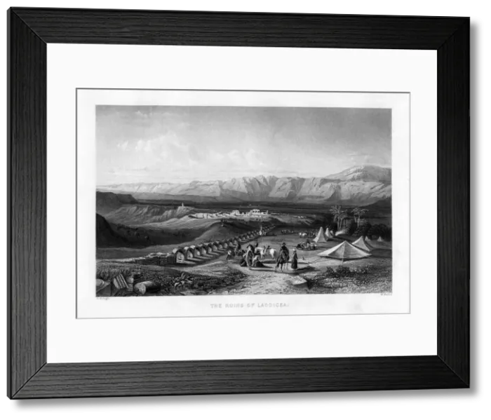 Framed Print : The ruins of Laodicea, 1887. Artist: W Wallis Framed Print : The ruins of Laodicea, 1887. Artist: W Wallis