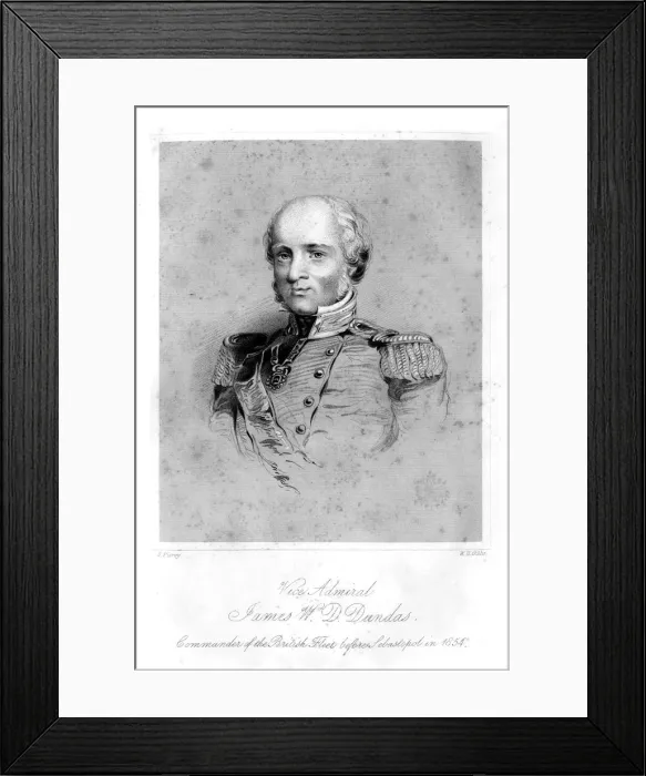 Framed Print : Sir James Whitley Deans Dundas (1785-1862), British admiral, 1855. Artist: W H Gibbs Framed Print : Sir James Whitley Deans Dundas (1785-1862), British admiral, 1855. Artist: W H Gibbs