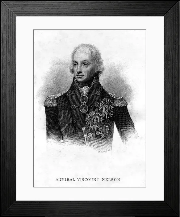 Framed Print : Horatio Nelson (1758-1805), 1st Viscount Nelson, 1837. Artist: W Read Framed Print : Horatio Nelson (1758-1805), 1st Viscount Nelson, 1837. Artist: W Read