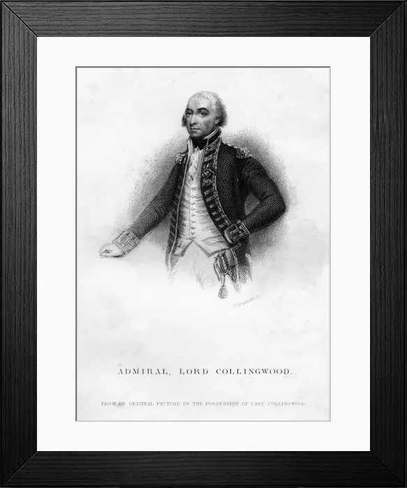 Framed Print : Admiral Cuthbert Collingwood (1750-1810), 1st Baron Collingwood, 1837 Framed Print : Admiral Cuthbert Collingwood (1750-1810), 1st Baron Collingwood, 1837