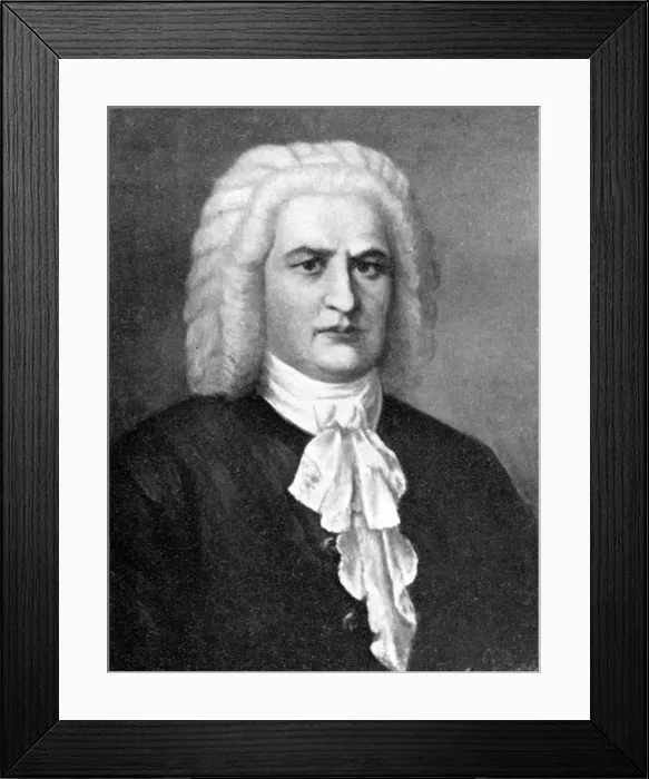 Framed Print : Johann Sebastian Bach, (1685-1750), German composer, 1909 Framed Print : Johann Sebastian Bach, (1685-1750), German composer, 1909