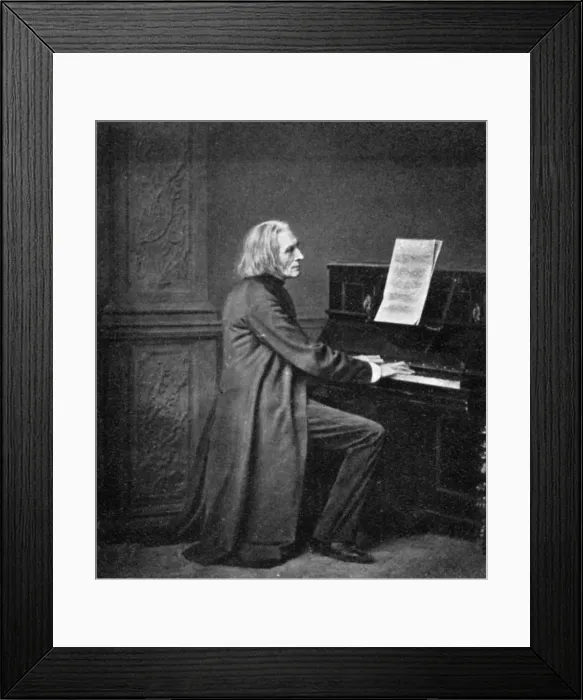 Framed Print : Franz Liszt, (1811-1886), Hungarian virtuoso pianist and composer, 1909. Artist: Franz Liszt Framed Print : Franz Liszt, (1811-1886), Hungarian virtuoso pianist and composer, 1909. Artist: Franz Liszt
