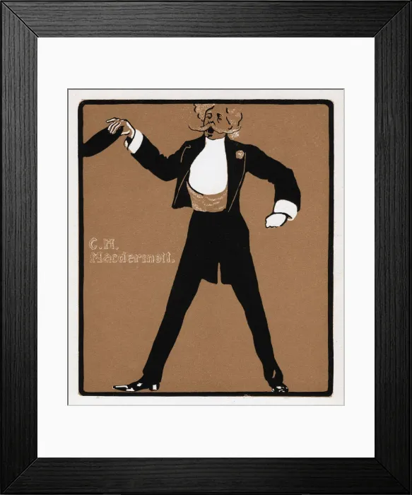 Framed Print : CH MacDermott (1845-1901), music hall star, late 19th century Framed Print : CH MacDermott (1845-1901), music hall star, late 19th century