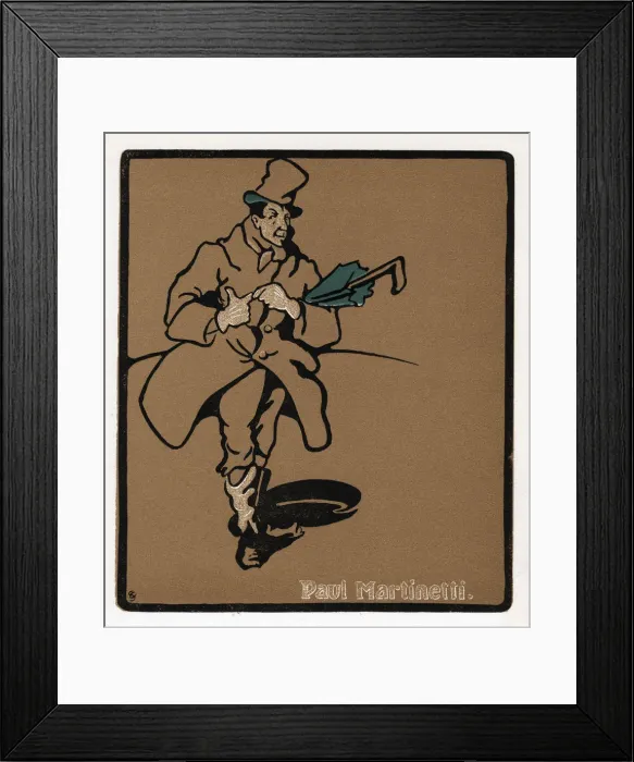 Framed Print : Paul Martinetti, American music hall star, late 19th century Framed Print : Paul Martinetti, American music hall star, late 19th century