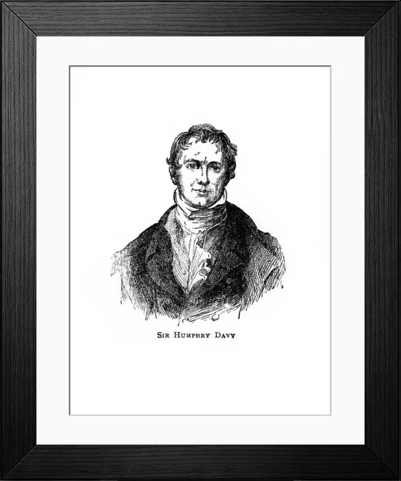 Framed Print : Sir Humphry Davy, Cornish chemist and physicist, (20th century) Framed Print : Sir Humphry Davy, Cornish chemist and physicist, (20th century)