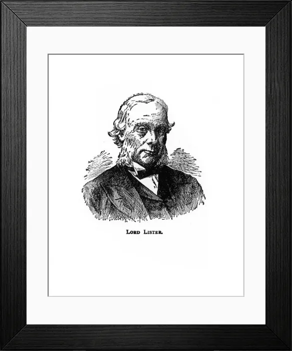 Framed Print : Joseph Lister, British surgeon, (20th century) Framed Print : Joseph Lister, British surgeon, (20th century)
