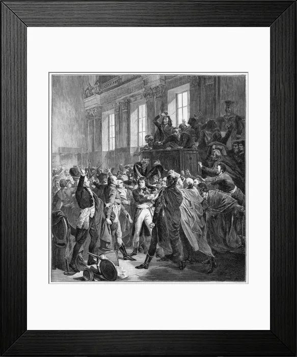 Framed Print : Bonaparte and the Council of Five Hundred at St Cloud, 10th November 1799, (1900) Framed Print : Bonaparte and the Council of Five Hundred at St Cloud, 10th November 1799, (1900)
