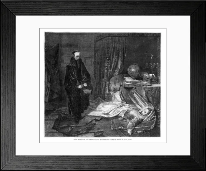 Framed Print : Seni Gazing on the Body of Wallenstein, 1864 Framed Print : Seni Gazing on the Body of Wallenstein, 1864