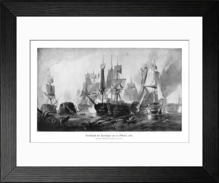 Framed Print : Battle of Trafalgar, 21 October 1805 (1900) Framed Print : Battle of Trafalgar, 21 October 1805 (1900)