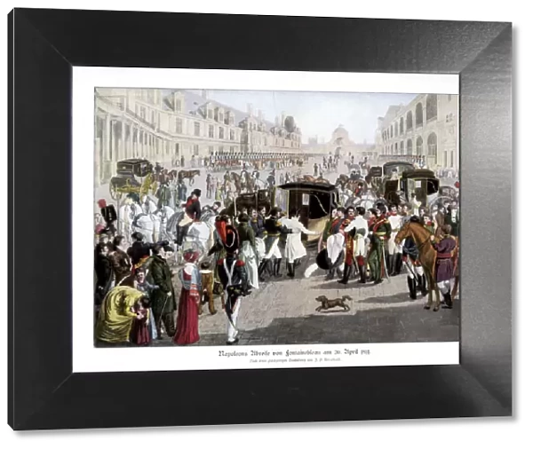 The adieux at Fontainebleau, France, 20 April 1814 (1900)