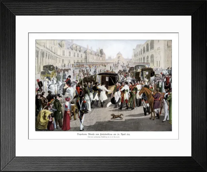 Framed Print : The adieux at Fontainebleau, France, 20 April 1814 (1900) Framed Print : The adieux at Fontainebleau, France, 20 April 1814 (1900)