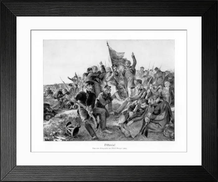 Framed Print : Victory!, (1836), 1900. Artist: Adolph Menzel Framed Print : Victory!, (1836), 1900. Artist: Adolph Menzel