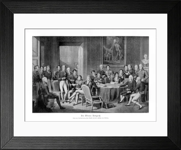 Framed Print : The Congress of Vienna, 1814-1815 (1900) Framed Print : The Congress of Vienna, 1814-1815 (1900)