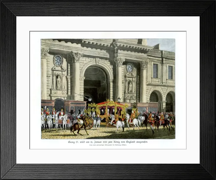 Framed Print : The proclamation of George IV as king, 31 January 1820 (1900) Framed Print : The proclamation of George IV as king, 31 January 1820 (1900)