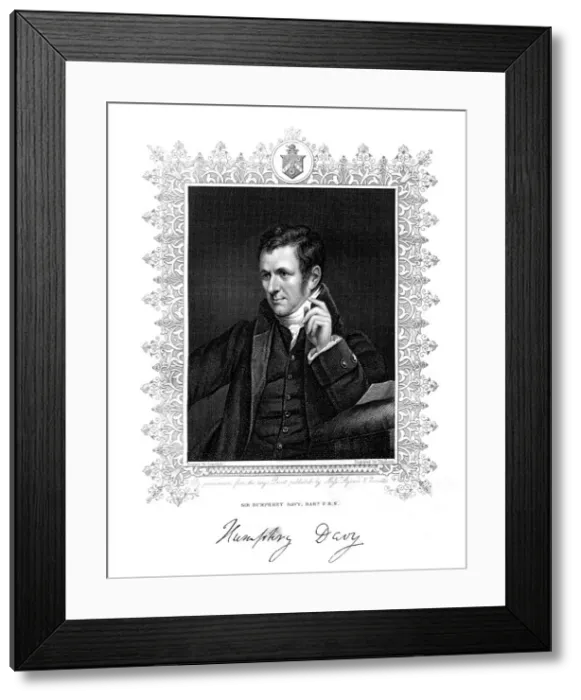 Framed Print : Sir Humphry Davy, Cornish chemist and physicist, 19th century. Artist: Thomson Framed Print : Sir Humphry Davy, Cornish chemist and physicist, 19th century. Artist: Thomson