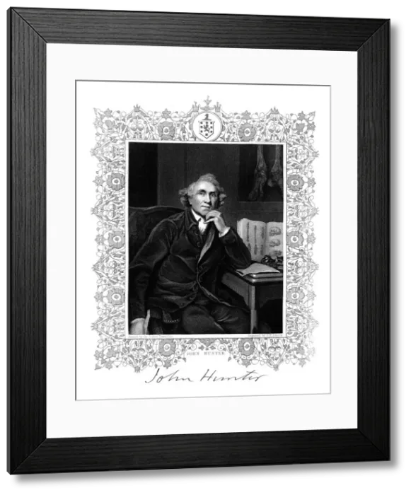 Framed Print : John Hunter, 18th century Scottish surgeon, (19th century). Artist: GH Adcock Framed Print : John Hunter, 18th century Scottish surgeon, (19th century). Artist: GH Adcock