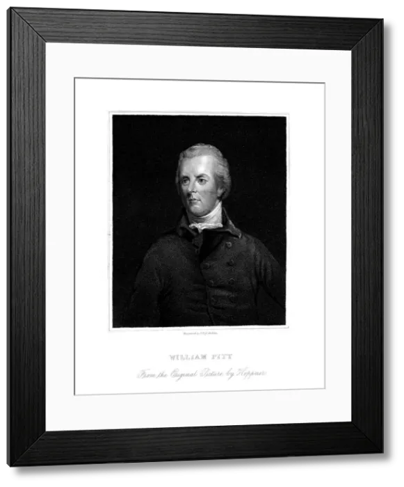 Framed Print : William Pitt the Younger, British politician, 19th century. Artist: James Posselwhite
